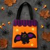 Holiday Photo Props Halloween Candy Bag, Cute Pumpkin Ghost Tote for Kids, Spooky Skeleton Theme Party Supplies Cartoon Pattern Treat Bag Party, Trick