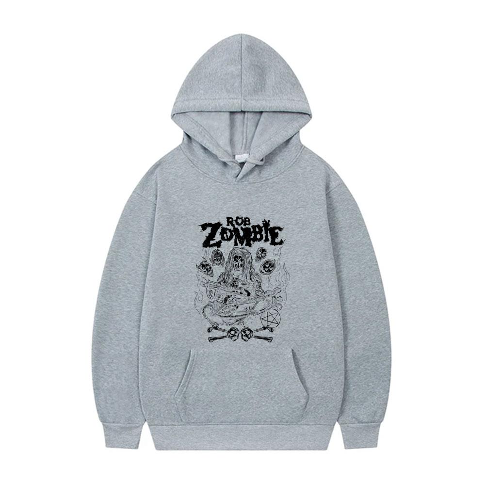 Rob Zombie Hellbilly Deluxe Dragula Print Hoodie Men Women Gothic Oversized Hooded Sweatshirt Rock Metal Music Pullover Hoodies