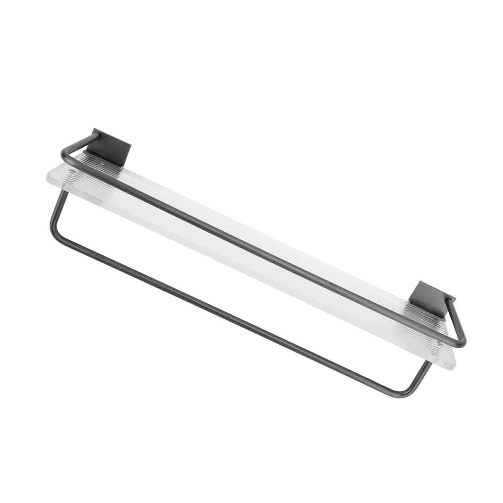 30cm Shower Caddy Wall Mount Organizer with Towel Hanger Easy Install Aluminum Rod Large Capacity