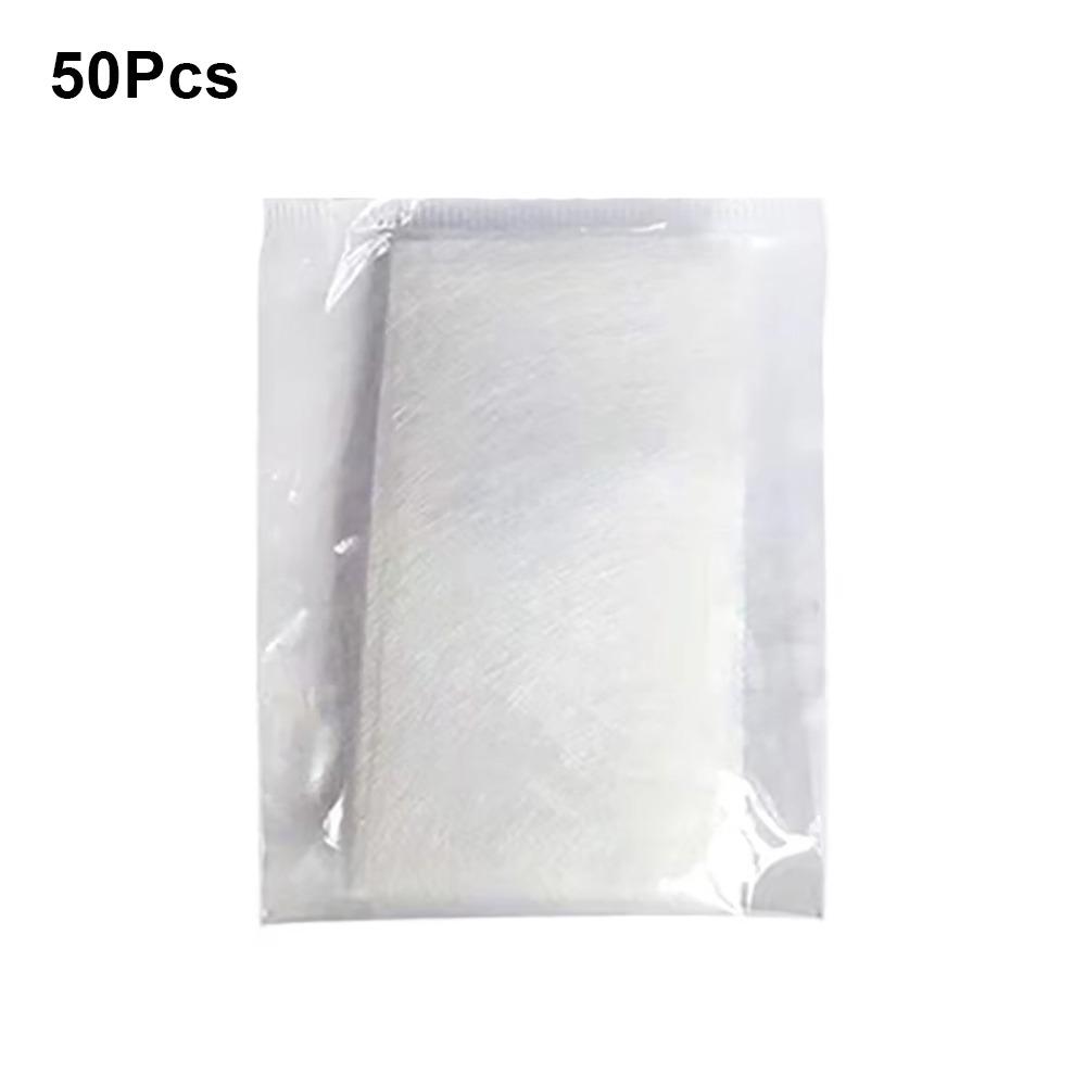 50Pcs UV Gel French Form Wrap Non-woven Glass Fiber Paper Durable Silk Fiberglass Nail Extension