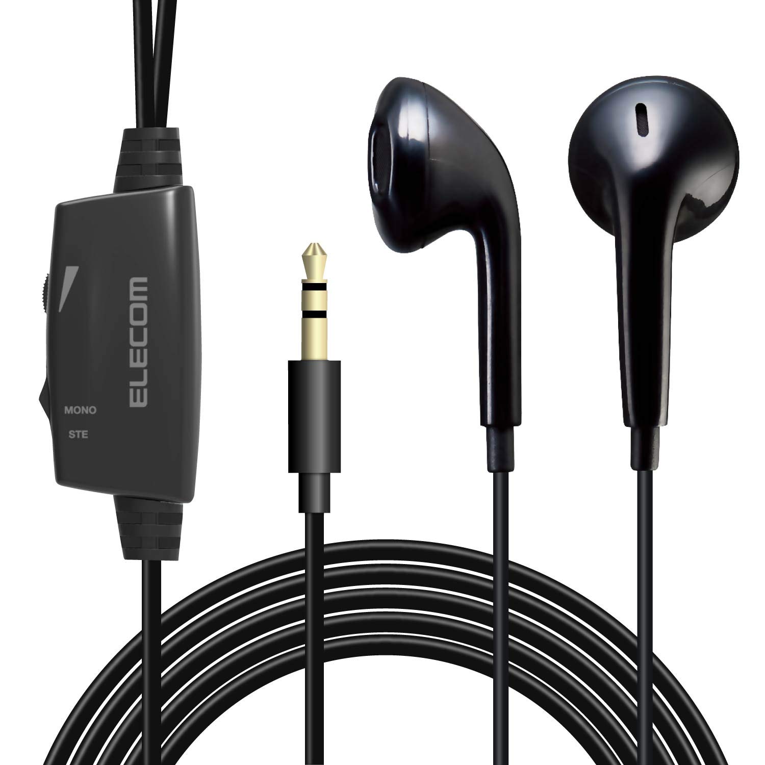 

ELECOM TV Earphones with (Non-Constricting In-Ear Type) 14.2mm Drivers, Affinity Sound, 5.0m, Black, EHP-TV11I5XBK чорний