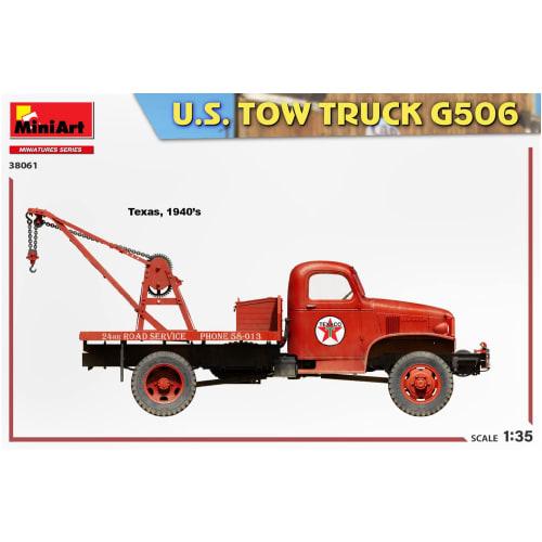 Miniart 1/35 Scale American Tow Truck G506 Plastic Model Kit MA38061