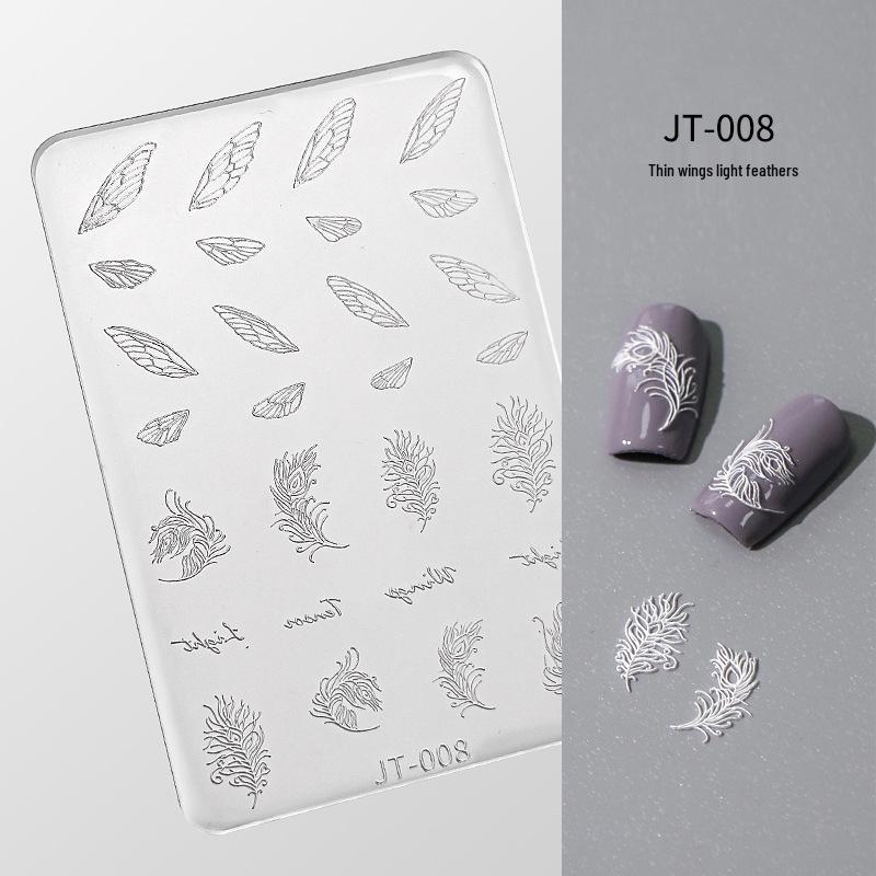 

Cross-Border Exclusive 3D Silicone Carving Mold for Nail Art - Snowflake, Lace, Bohemian, Butterfly Design