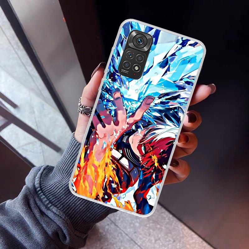 Todoroki Shoto MHA My Hero Phone Case For Xiaomi Redmi Note 10 11 12 13 14 15 Pro Plus 11S 12S 14S 11T 11E 10S Soft TPU Back Cov