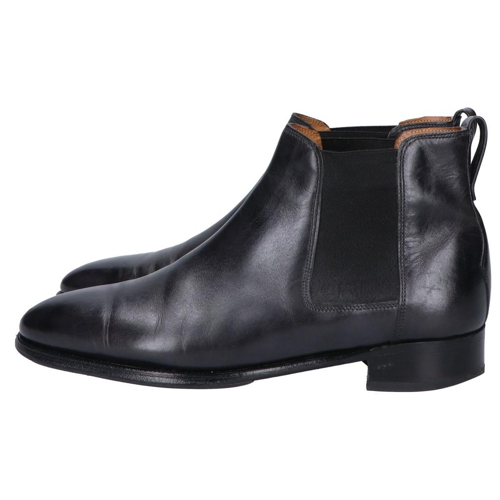 JOHN LOBB TUDOR 7000B Last Leather Side Gore Boots Shoes 6E blackUsed