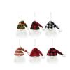 6PCS Christmas Faceless Gnome Doll Elf Pendant Xmas Tree Hanging Ornaments