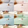 Polyester Bed Mattress Protector With Nonslip Waterproof Cover For Home And Dorm Use