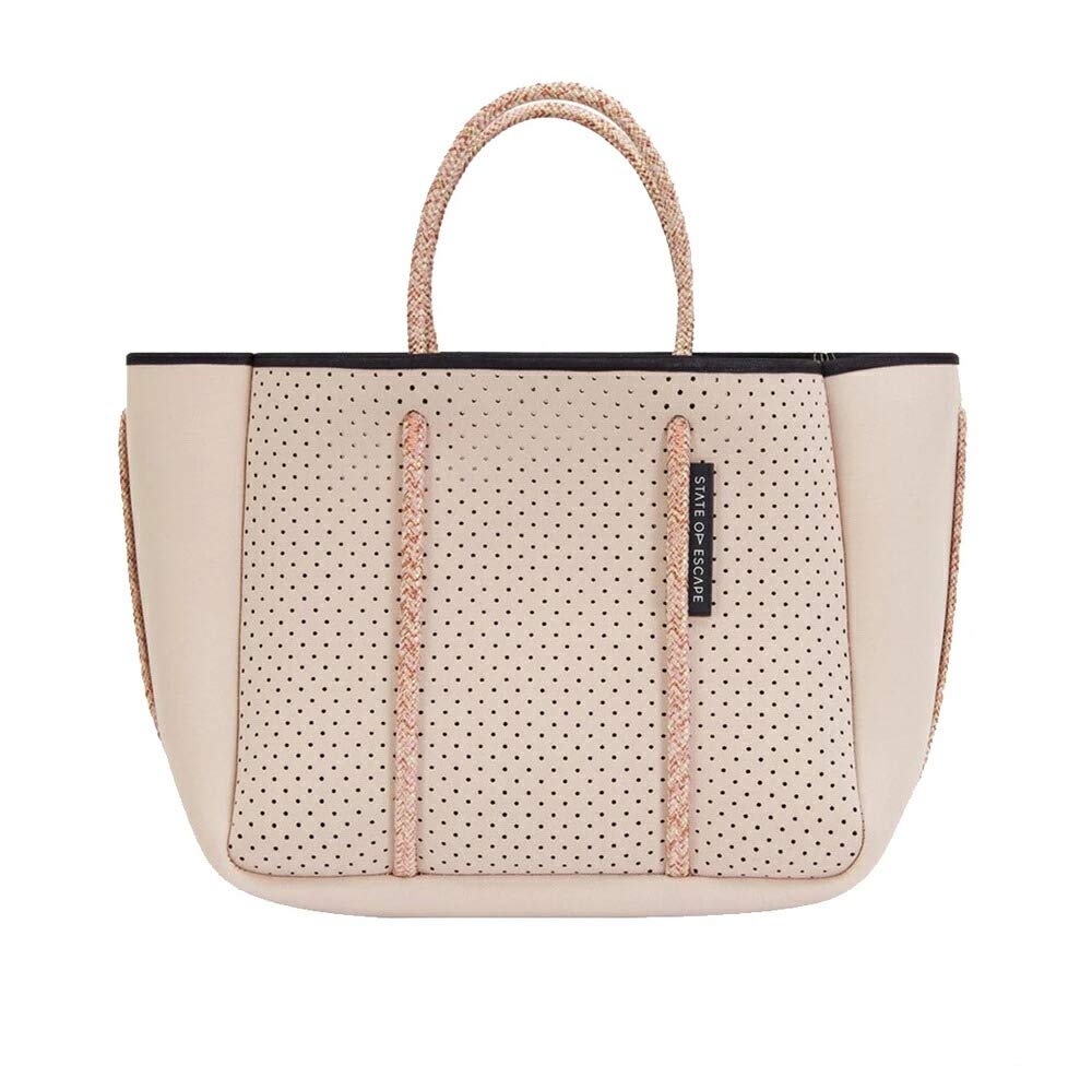 

of Neoprene shoulder bag tote with pouch Petite Escape tote Blush [State Escape] & [Used]