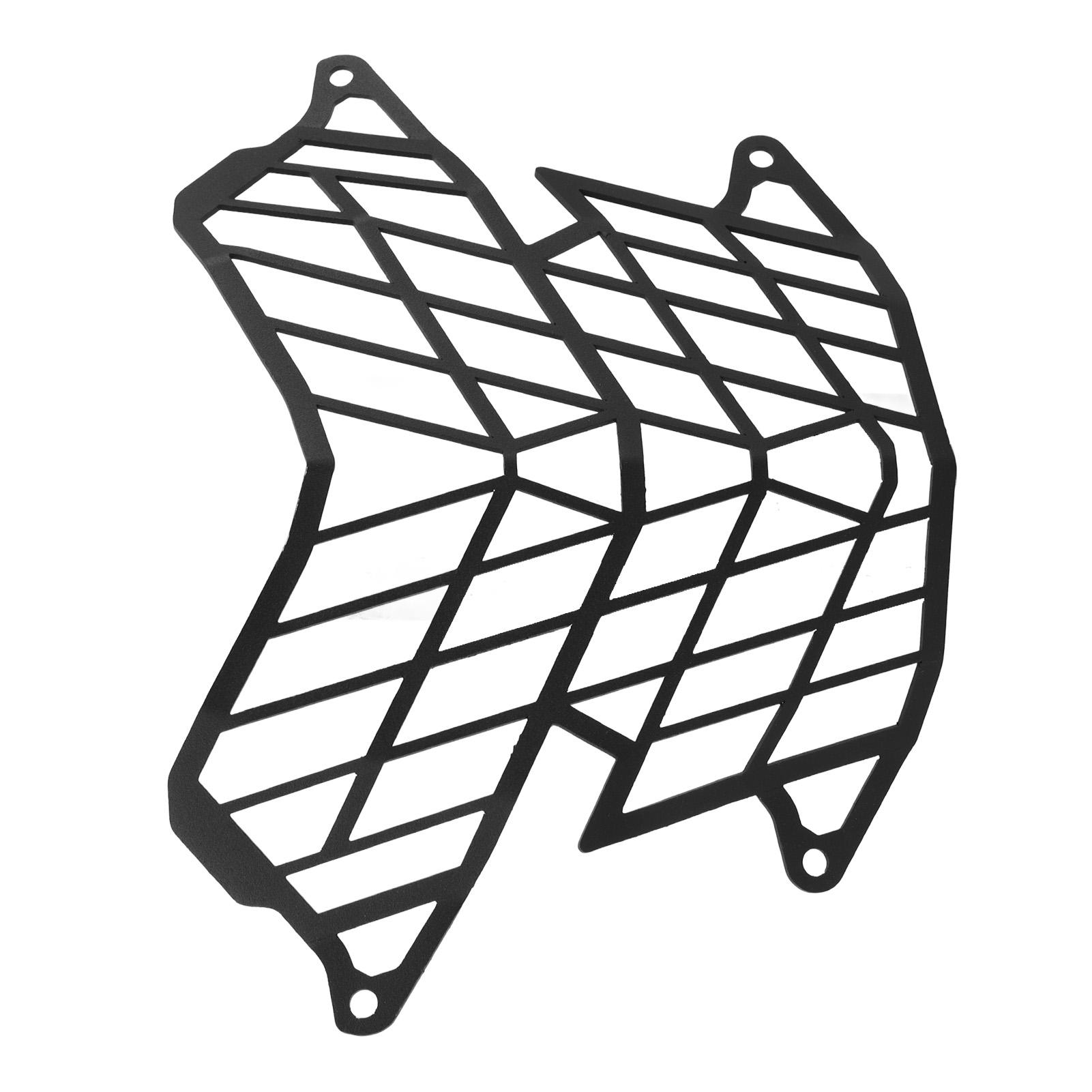 Черная решетка фары мотоцикла из углеродистой стали, защитная крышка фары для TENERE700 2019 года и далее