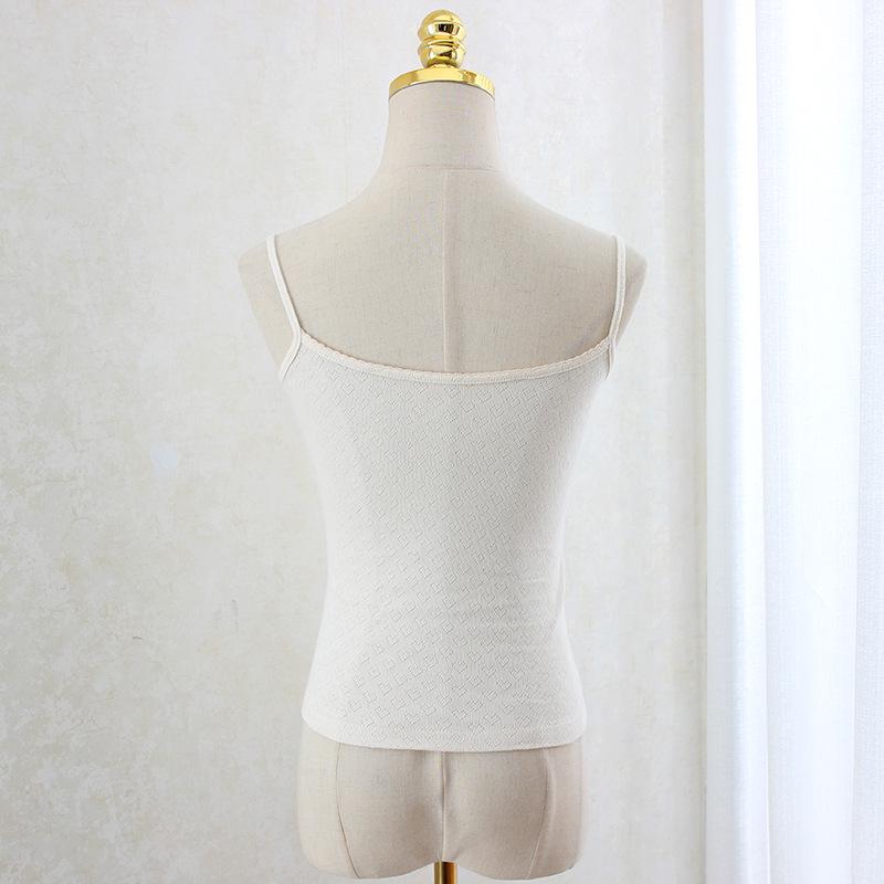 Baumwoll-Ärmellose Weste mit Schleife im Hong Kong-Stil für Damen