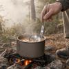 Long Handle Slotted Spoon Collapsible Serving Utensil Long Handle Soup Ladle  Outdoor Camping