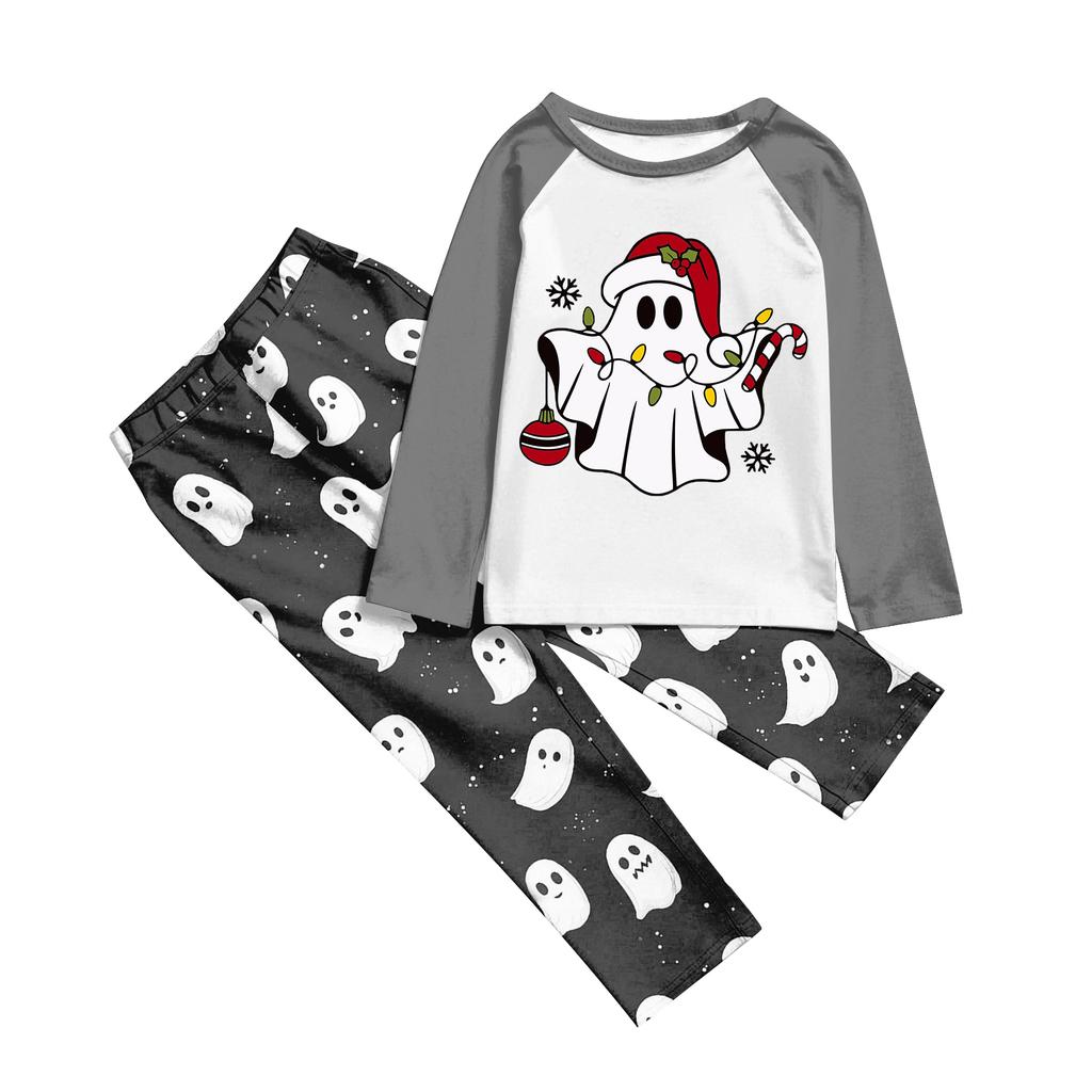 Rodzinne Zestawy do Dopasowania Piżamy, Stroje Domowe, Rodzinny Zestaw Dopasowany Top z Długim Rękawem + Spodnie