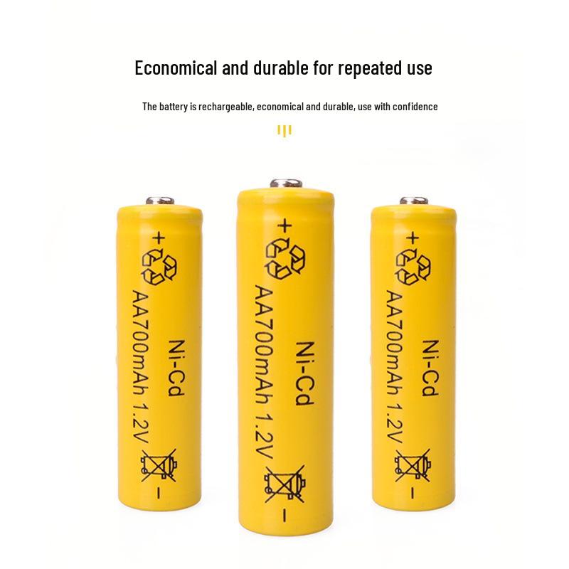 Dual-Slot Battery Charger for AA & AAA Ni-Cd 1.2V: Ideal for Toys, Microphones, and Mice.