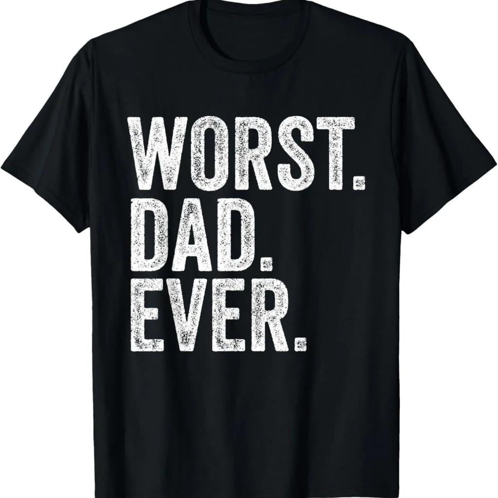 Schlechtester Papa aller Zeiten Lustiges Vatertags Distressed Vintage T-Shirt