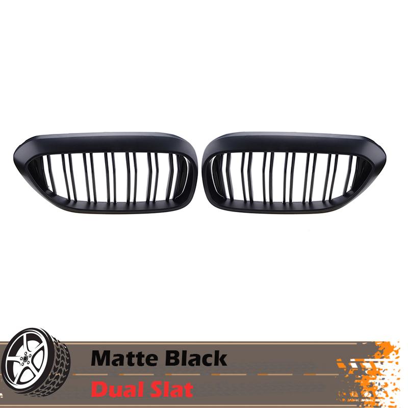 

Решетка для почек, передний бампер, гоночная решетка, подходит для BMW 5 серии G30 G38 525I 530I 540I 550I 2017-Performance Style DualSlat MatteBlack