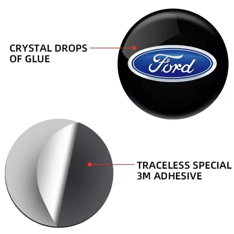 Car Door Lock Keyhole Protection Sticker Door Lock Hole Cover Stickers For Ford Focus 2 3 Mondeo Kuga Fiesta MK7 Escort Edge CVW1 QQ24