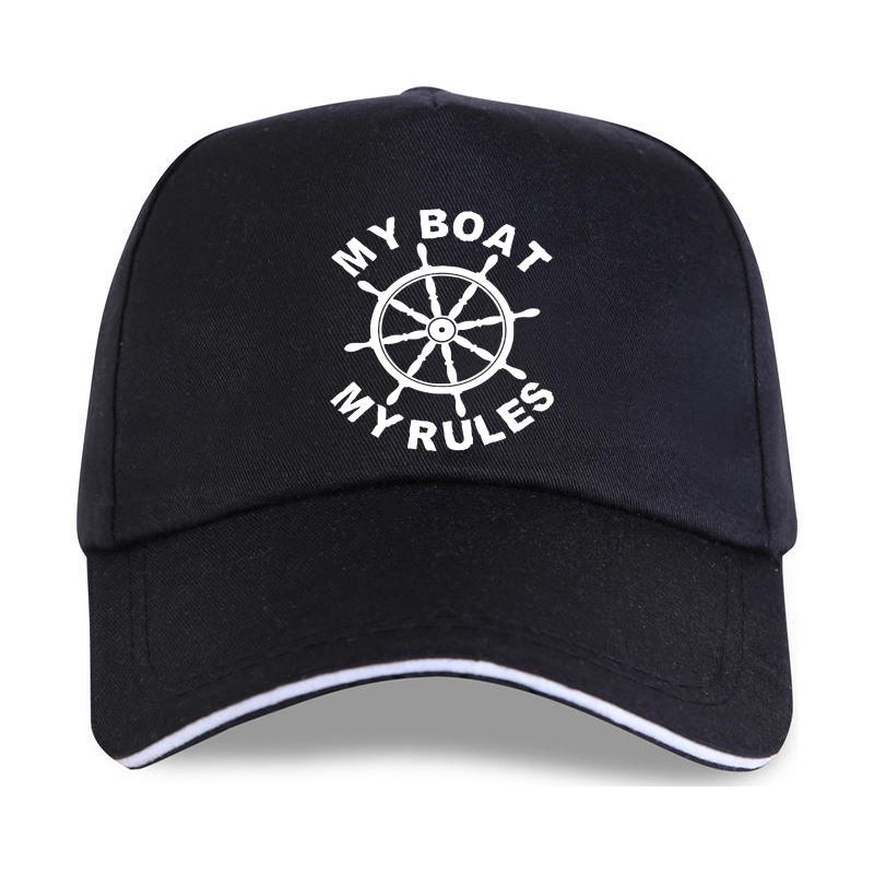 Новая бейсболка унисекс MY BOAT - MY RULES - Funny Captain Skipper, подарок на яхту, бейсболка, 100% хлопок