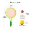 1pair Mini Badminton Racket Tennis Racket Plastic School Teaching Incentive Supplies Portable Sports Racket for Exercise TMZ