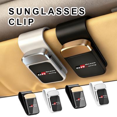 For Car Interior Sun Visor Eyeglasses Holder Sunglasses Clip Crown Land Cruiser RAV4 Camry Yaris Corolla Prius