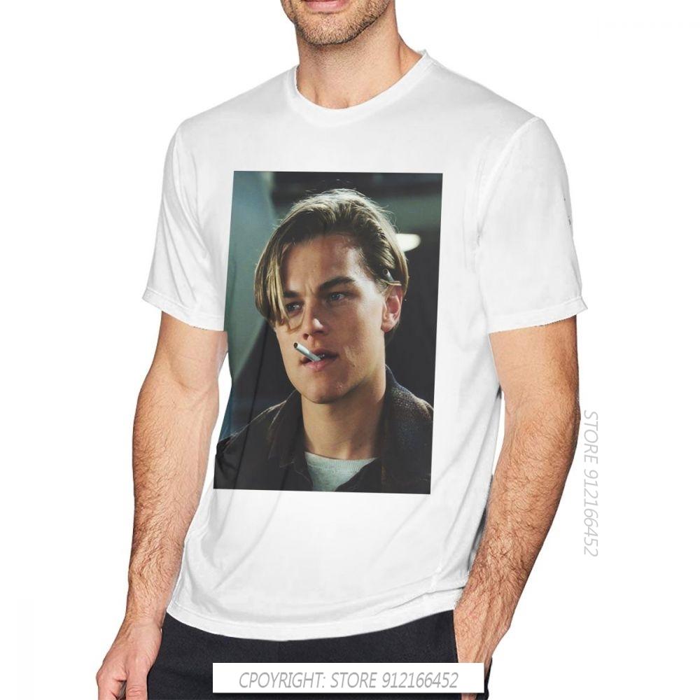 Leonardo Dicaprio T Shirt Leonardo Dicaprio Tshirts Unisex Cotton Fun Tees Shirt Male Basic Printing Tshirt Streetwear