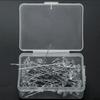 1Box 50Pcs Alloy Pins Transparent Diamond Pin DIY Wedding Bouquet Pins Stitching Needles Plastic Box Sewing Accessories