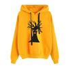 2025 spring and autumn new Halloween European and American pattern printing hooded long-sleeved street sweater woman