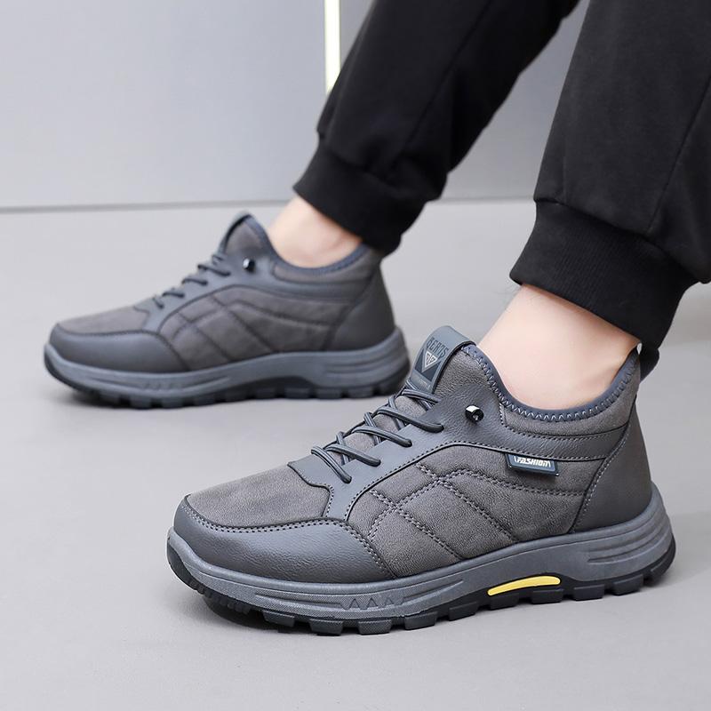 Men's Cotton Shoes for Winter  Outdoor Versatile Casual Warm Anti-slip Wear-resistant Free Shipping Men's Cotton