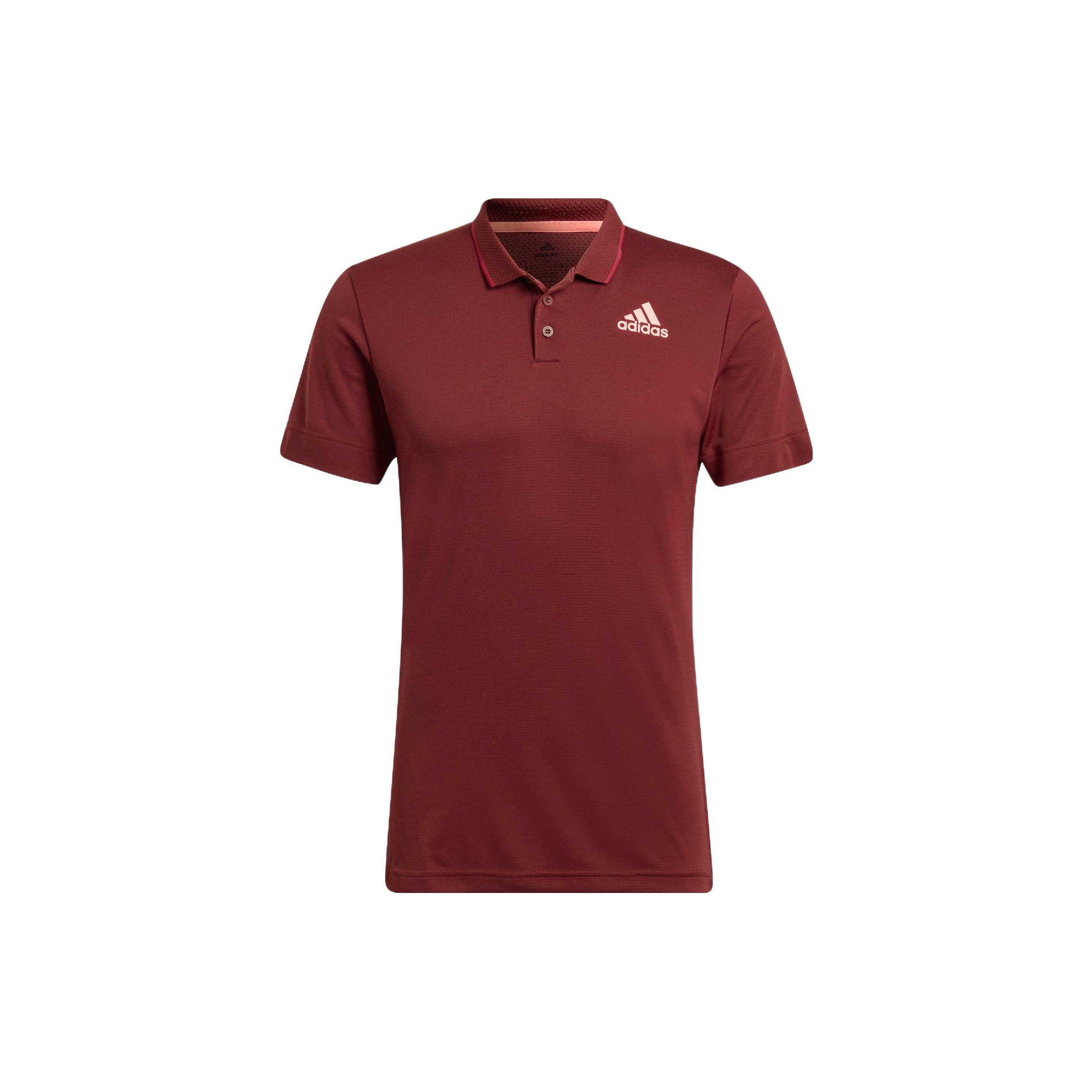 

Adidas Футболка-поло для тенниса с микрозначком Gameset Solid Logo, мужская, бордовая, HB9133