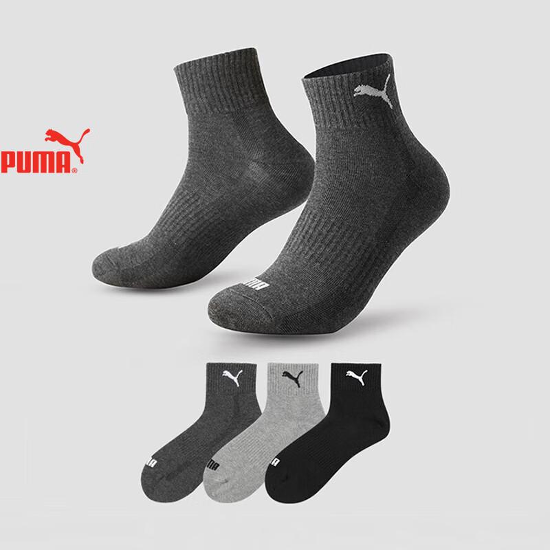 PUMA Men s Mid-Calf Casual Sport Cotton Socks (3-Pack) One Size