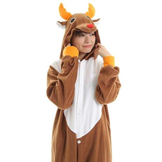 Dawdy Reindeer Kigurumi Cosplay Costume (M)