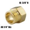 Adaptor conductă gaz alamă filet interior 3/8 inch filet exterior 1/4 inch Pentru aragazuri, grătare, accesorii camping exterior Adaptor conductă