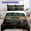 Motociclette Harley-Davidson Personalizza il tuo nome Set Biancheria da Letto Copripiumino Traspirante con Federe Decorazione per la Casa Regalo di Compleanno