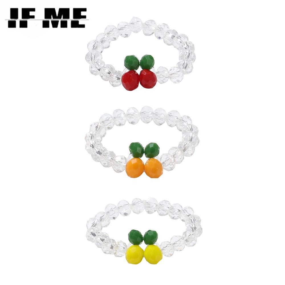 

IF ME корейские вишневые бусины кольца модные отрегулировать кольцо на палец женские ювелирные аксессуары подарок