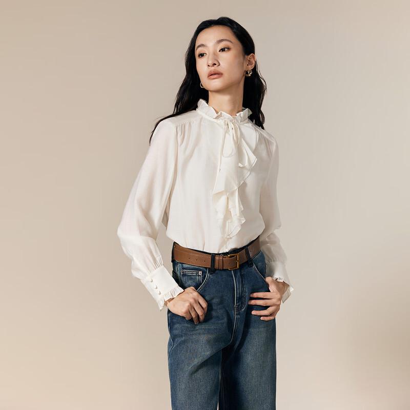 Gejin Women s Acetate Long-Sleeve Shirt XL