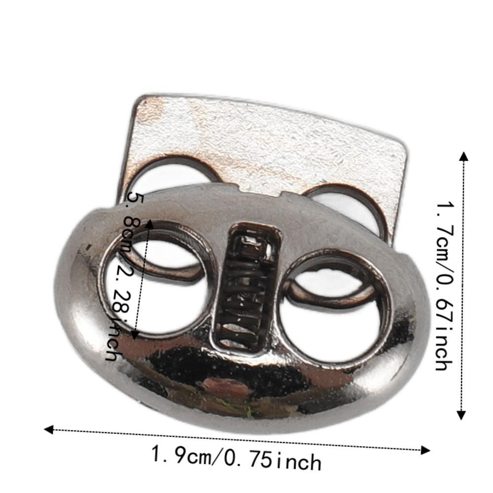 30pcs Heavy Duty Metal Cord Locks Alloy Material Drawstring Fasteners For Drawstrings