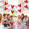 Glittery Heart Garland Banner for Valentines Day Decorations,Wedding Engagement Party home and