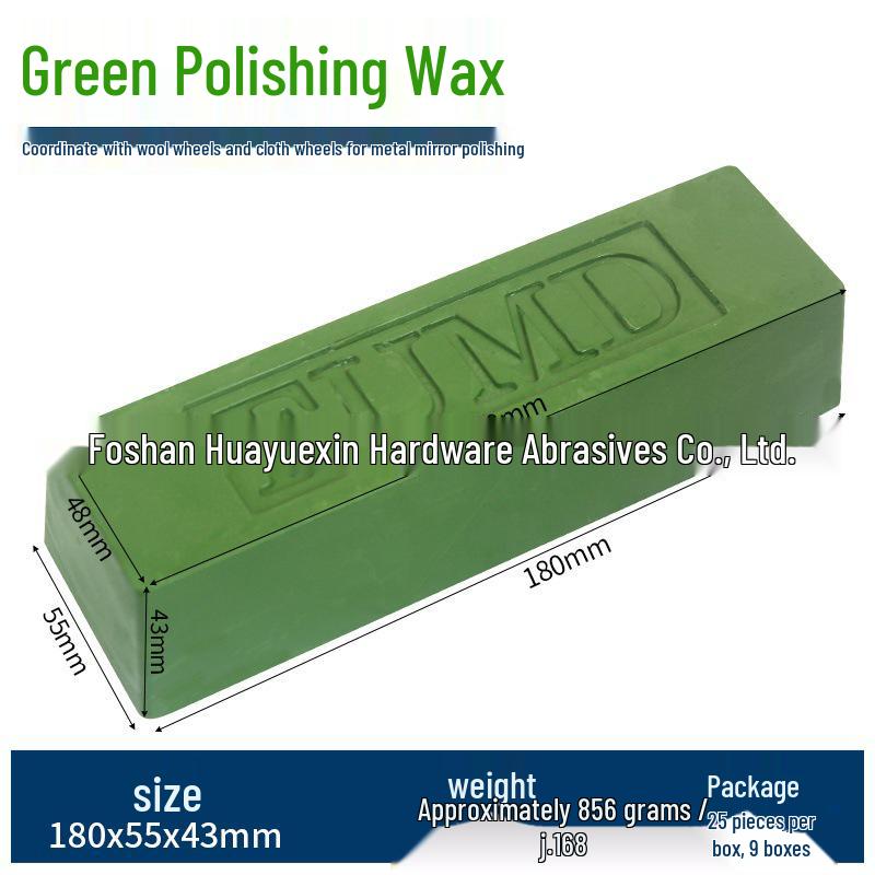 700g Green Solid Polishing Wax for Metal & Stainless Steel - Sharp Finish