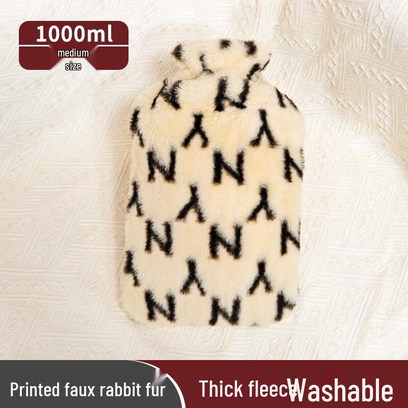 Fumaide PVC Hot Water Bottle with Faux Fur Cover