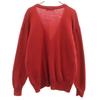 YVES SAINT LAURENT 90s Old Long sleeve V neck knit cardigan L Red Women Used