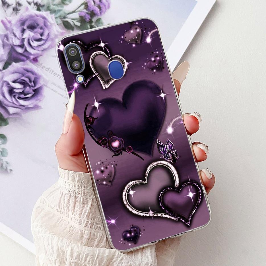 For Samsung Galaxy M10 M20 M30 Case New Fashion Painted Cover Clear Silicone Soft Slim Phone Case For Samsung M10 M20 M30 Fundas