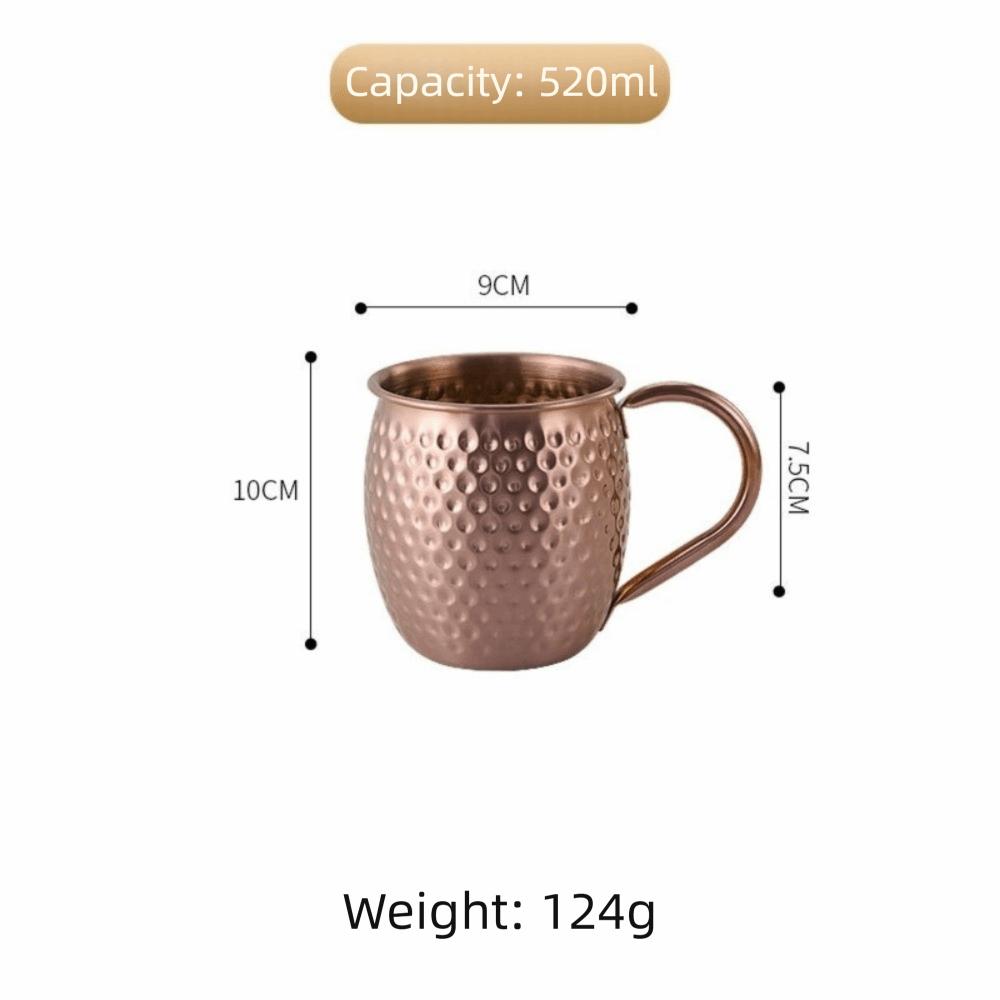 Rust-proof Beer Mug 520ml Cold Drink Cup Creative Moscow Mule Mug  Coffee Cup