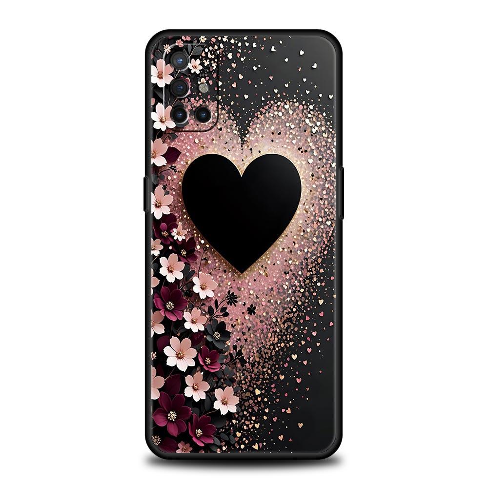 Phone Case For Oneplus 13R 13 12 10T 11 R10 Nord N100 N200 N10 9 9R CE 2 3 Z Pro Lite Soft TPU Cover Colored Love Heart Printed