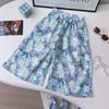 Girls' Chinese Style Tang Suit Summer Two-Piece Set: Fashionable Vest and Pants (AXB612)