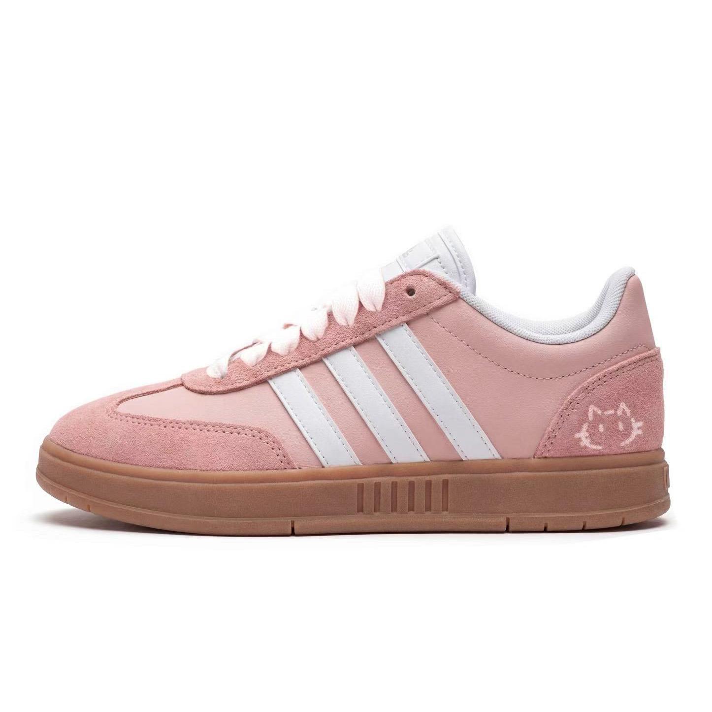 

Adidas Gradas Skateboard Shoes Unisex Low Top Pink White IE9044 (Team858-) 38⅔