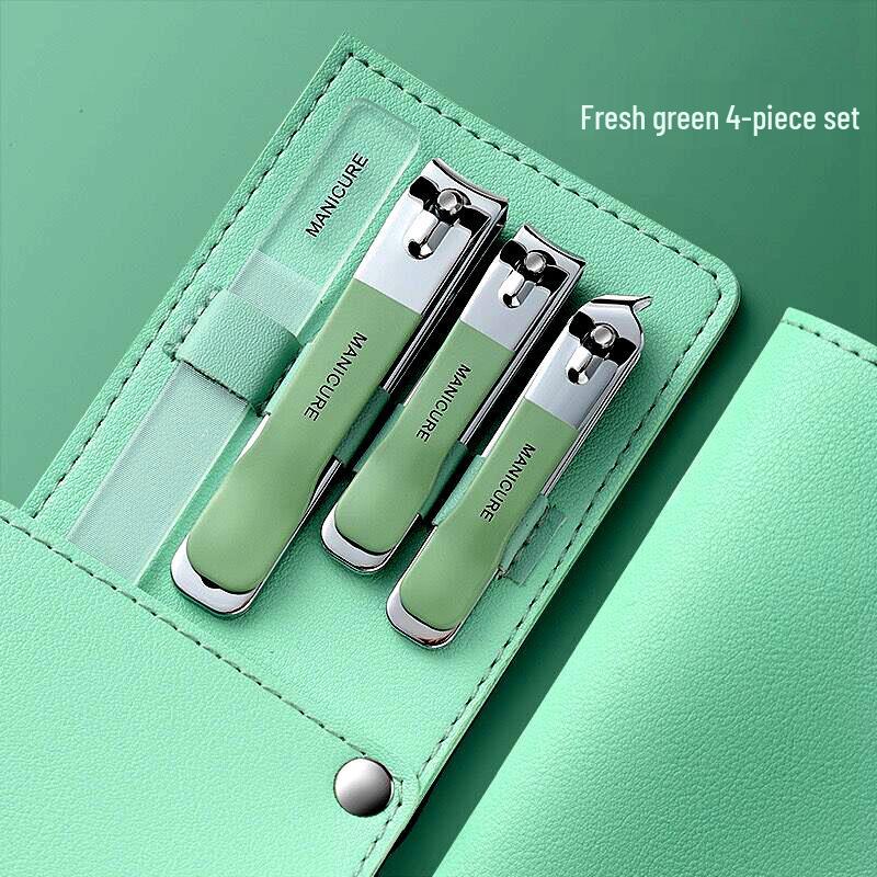 Portable Candy Color Nail Clipper & Manicure Set with Ear Pick
