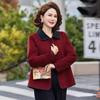 New 2026 Fashionable Spring Outerwear: Stylish Slimming Lapel Top for Middle-Aged and Elderly Women