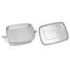 Double Layer Stainless Steel Lunch Box Portable 1.5L Bento Box for Student Office Workers Canteen Picnic Camping