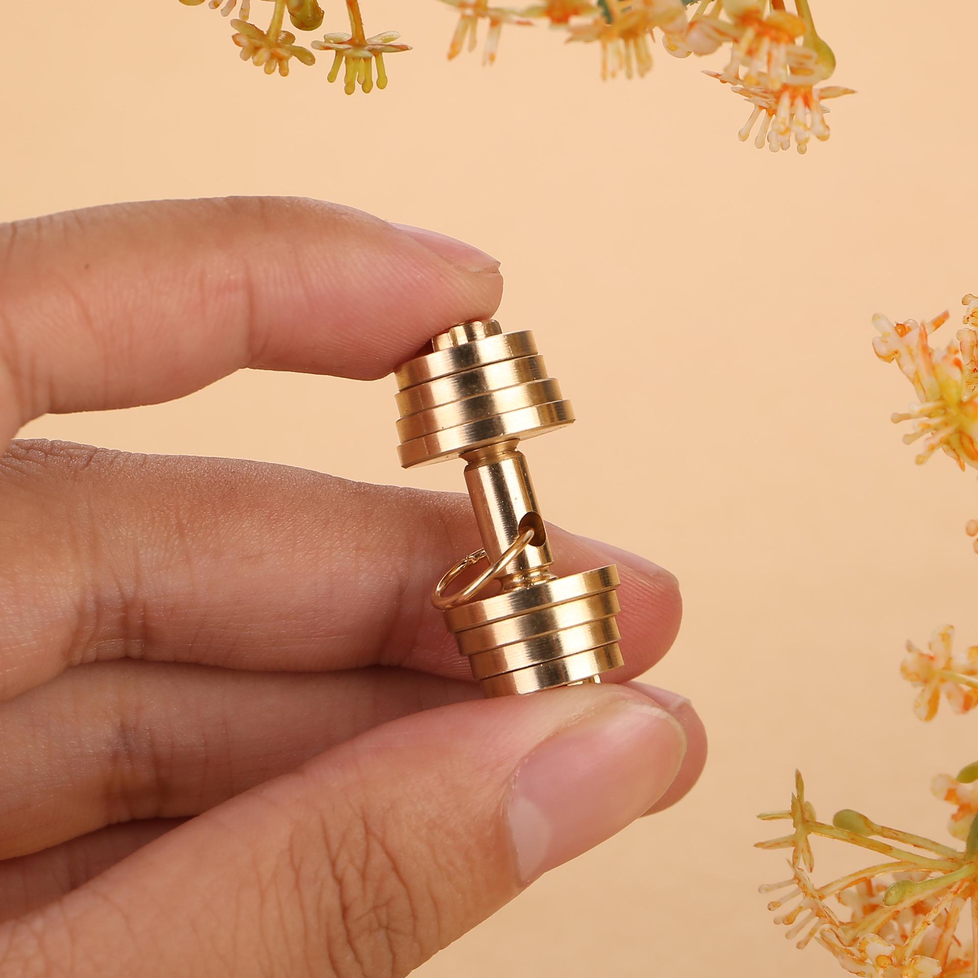 Detachable Dumbbell Barbell Pendant Keychain - Fitness Gift for Boyfriend or Friend
