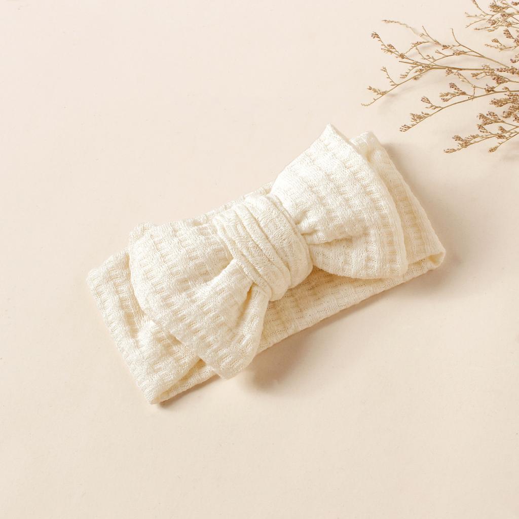 1pcs Winter Hot Sale Large Bow Soft Headband For Baby Girls Fashion Dual-layers Bow Knitted Hair Accessoreis Infant Turban 0-2Y