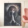 Prayer DIY Diamond Art Painting Kit with Shiny Resin Diamonds for Adults Relaxing Craft Wall Decor and Handmade Gift Idea Set Decor